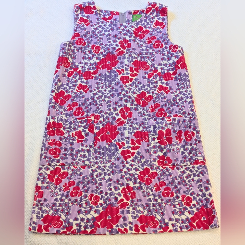 RARE... EUC Vintage Lilly Pulitzer Girl's Corduroy Dress Size 6X